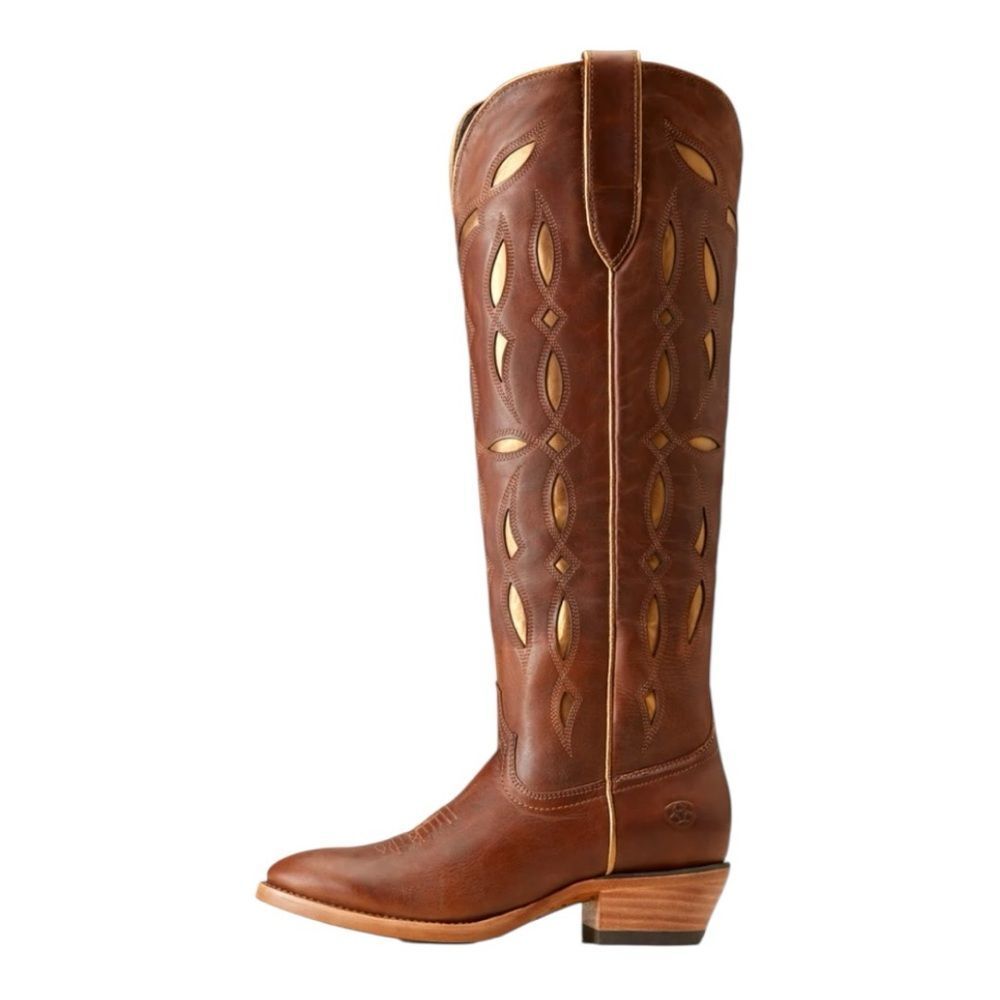 *Firm* Ariat Women's Saylor Stretchfit Western Boot Chic Brown sz 9 New with tag - Picture 5 of 6